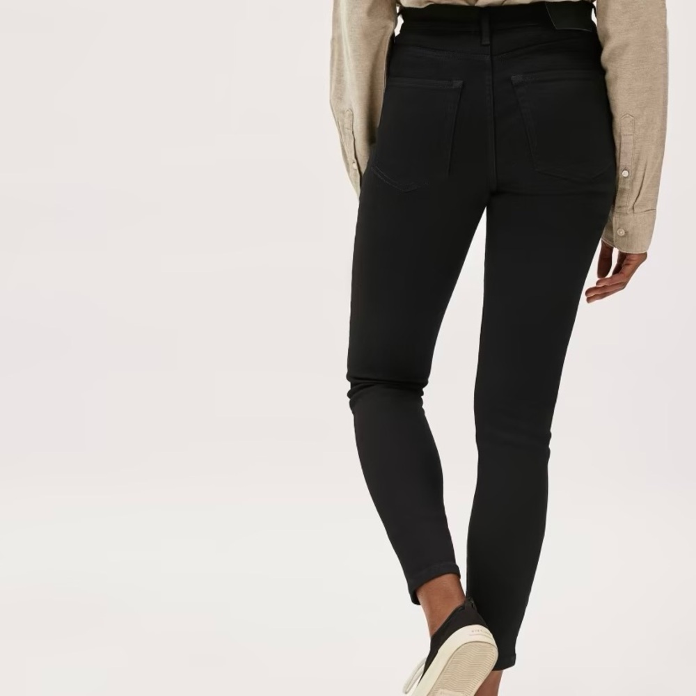 Everlane Black High Rise Skinny Jeans - Picture 4 of 8